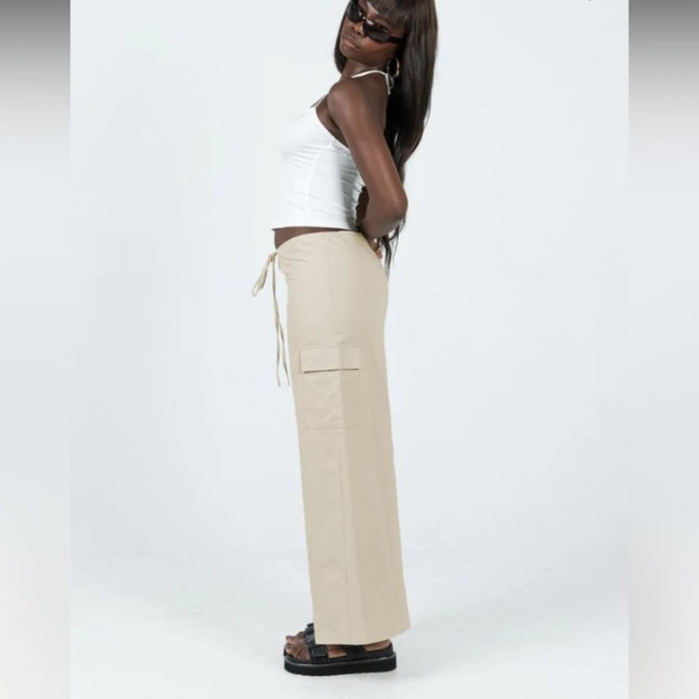 PRINCESS Polly Cream Cargo Maxi Skirt Size 6 - Picture 2 of 11